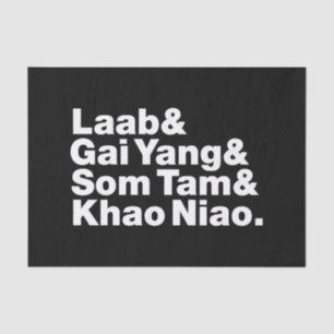 Papier Mousseline Thai Isaan Street Food