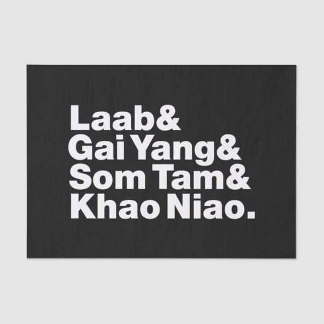 Papier Mousseline Thai Isaan Street Food (Recto)