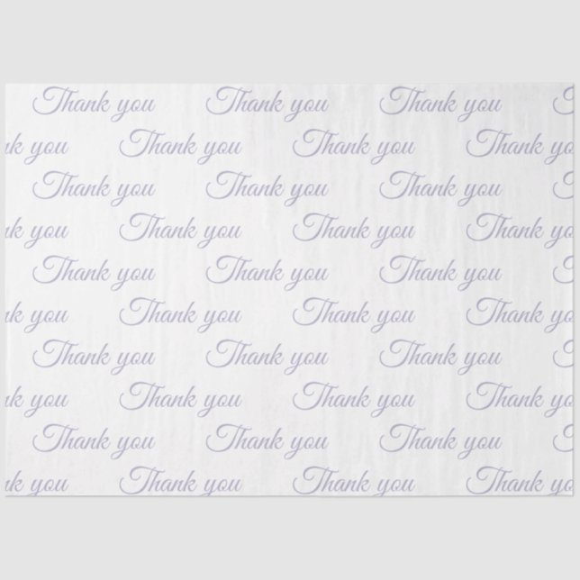 Papier Mousseline Thank you Wrapping paper  (Recto)