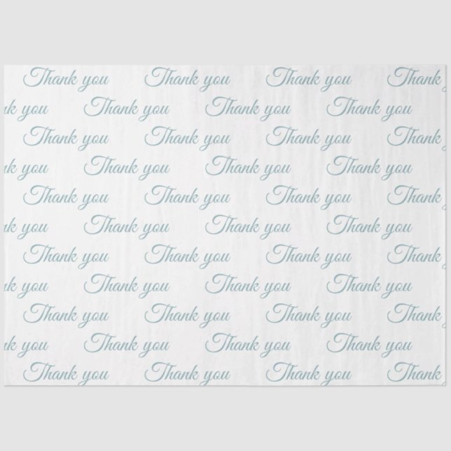 Papier Mousseline Thank you Wrapping paper  (Recto)