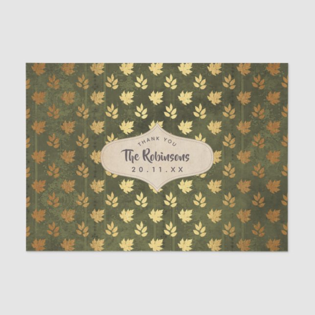 Papier Mousseline Thankesgiving Gold Foil (Recto)