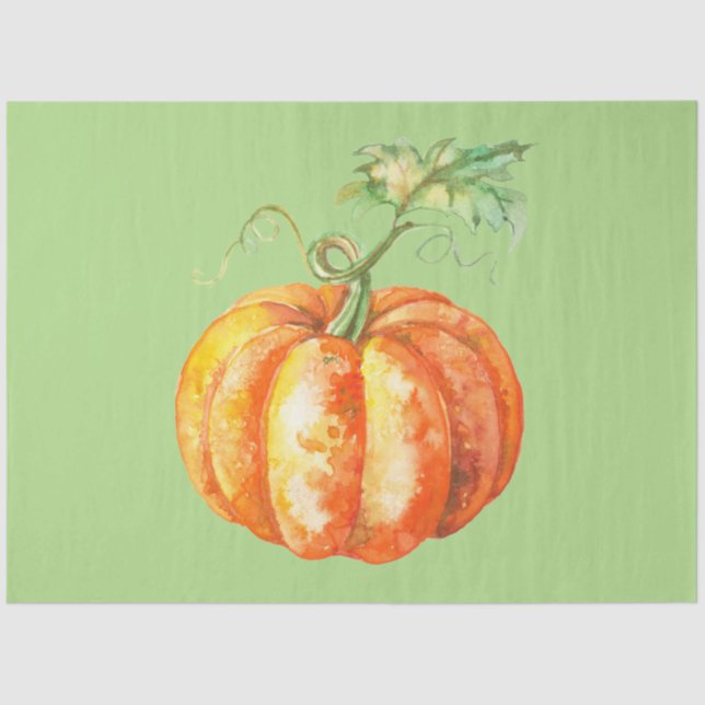 Papier Mousseline Thanksgiving Citrouille Series Design 45 (Recto)
