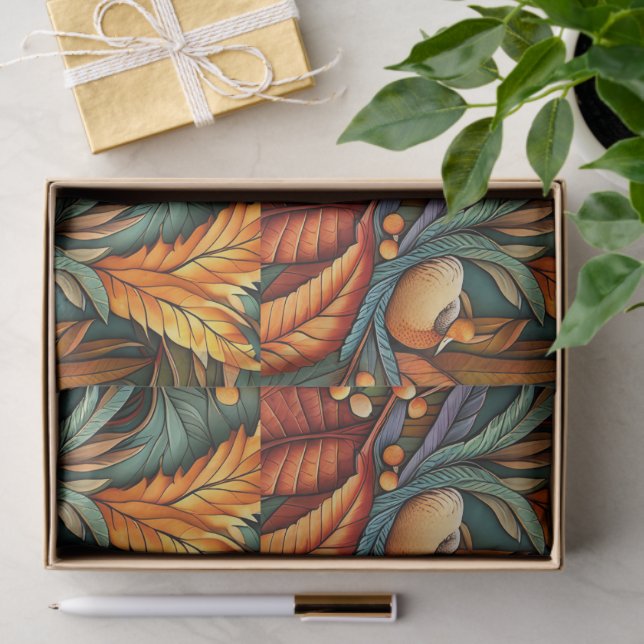 Papier Mousseline Thanksgiving Design d'automne (Cadeau)