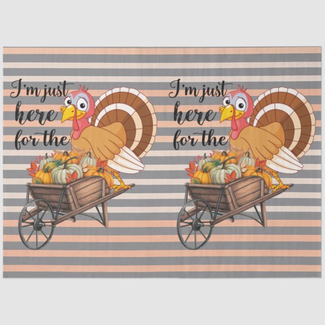 Papier Mousseline Thanksgiving Populaire belle collection d'automne (Recto)