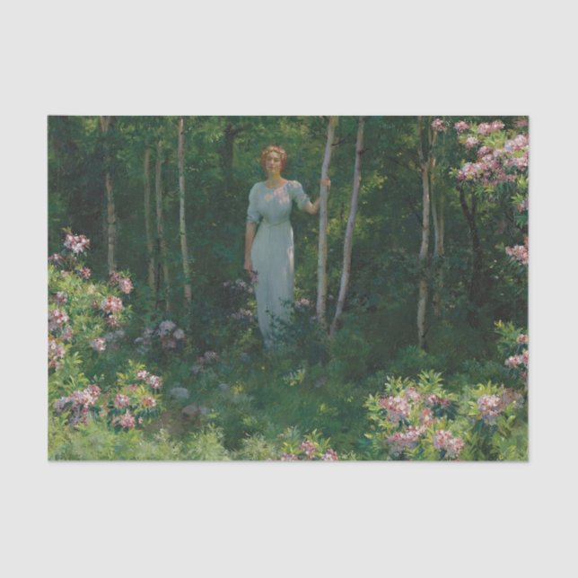 Papier Mousseline The Edge of the Woods par Charles Courtney Curran (Recto)