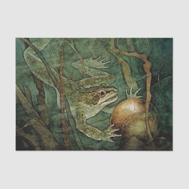 Papier Mousseline "The Frog Prince and the Golden Ball" par Edmund D (Recto)