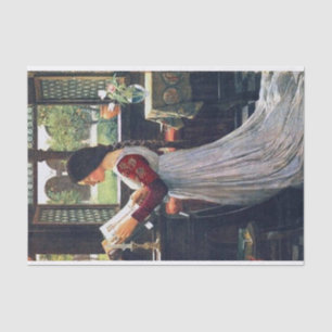 Papier Mousseline The Missal, par John William Waterhouse Decoupage