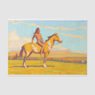 Papier Mousseline The Pony Boy, 1920 par Maynard Dixon
