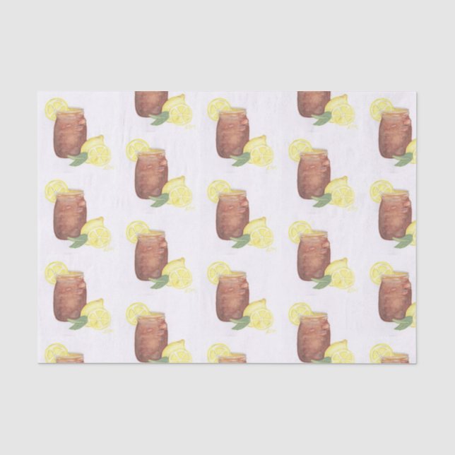 Papier Mousseline Thé sucré au citron (Recto)