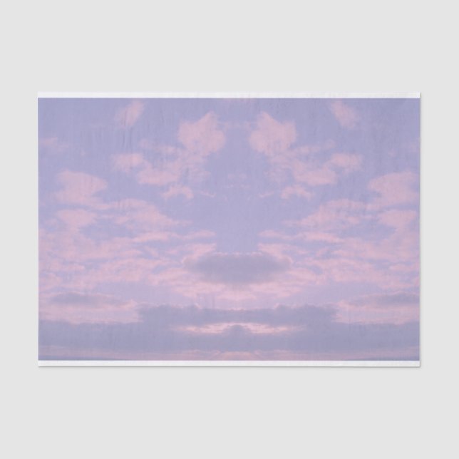 Papier Mousseline Thème d'amour des nuages de rêve (Recto)