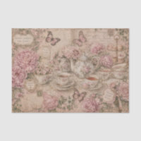 Thème de fête de thé vintage rose pivoines lettres