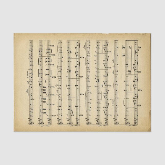 Papier Mousseline Thème de musique (Recto)