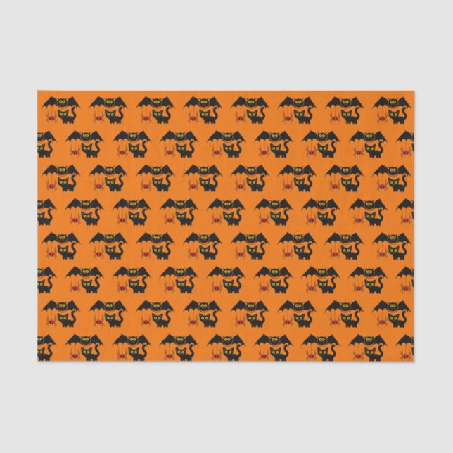Papier Mousseline Thème Halloween (Recto)