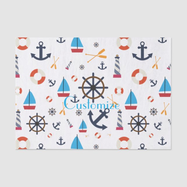 Papier Mousseline Thème nautique Thunder_Cove (Recto)