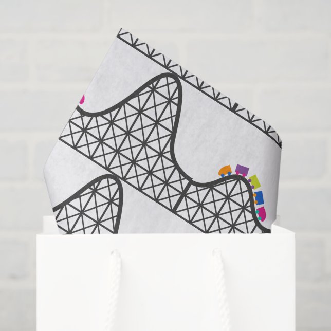 Papier Mousseline thème parc rouleau dessous de verre tissu (Sac cadeau)