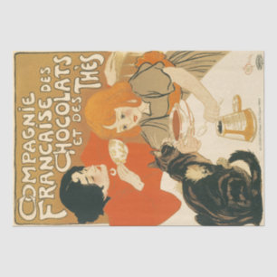 Papier Mousseline Théophile Steinlen Compagnie Française Chocolat