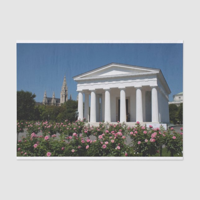 Papier Mousseline Theseus Temple Vienne Autriche (Recto)