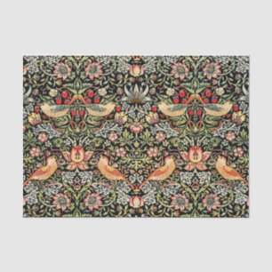 Papier Mousseline Thief fraise William Morris Papier de tissus
