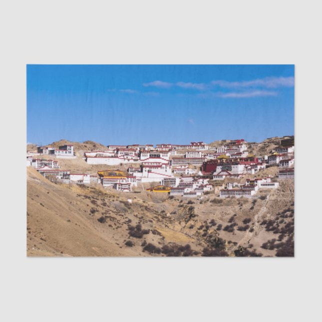 Papier Mousseline Tibet - Ganden Buddhist Monastery (Recto)