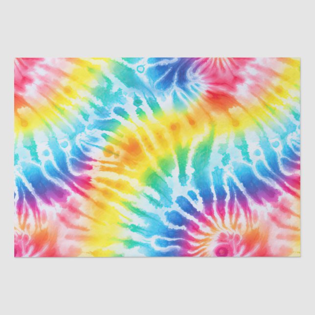 Papier Mousseline Tie cool Frotte Tie Dye (Recto)