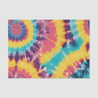 Papier Mousseline Tie Dye Motif