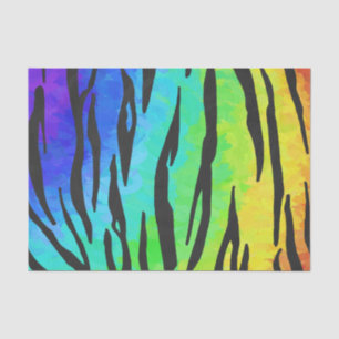 Papier Mousseline Tiger Black et Rainbow Stuff