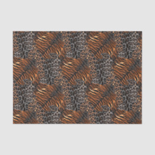 Papier Mousseline Tigre léopard tendance