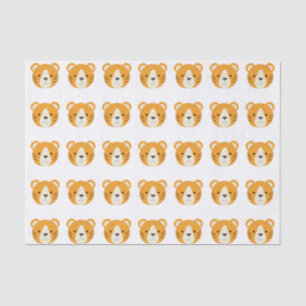 Papier Mousseline Tigre mignon