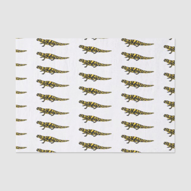 Papier Mousseline Tigre salamandre (Recto)
