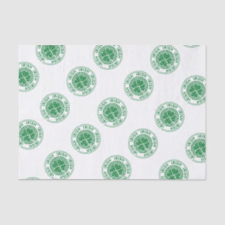 Papier Mousseline Timbre irlandais shamrock