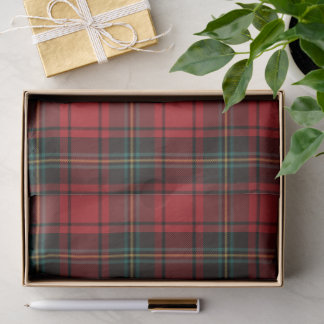 Papier Mousseline Timeless Tartan Plaid Red Black Ralph Christmas