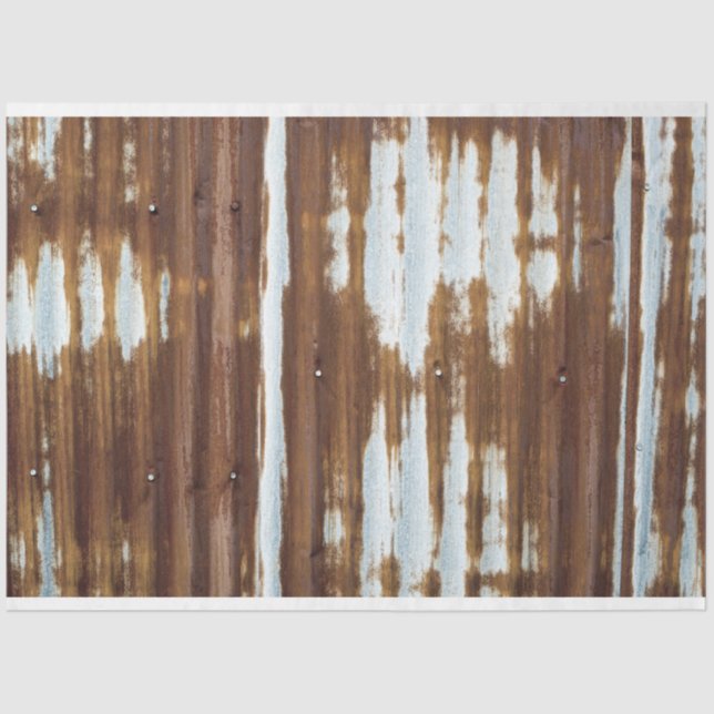 Papier Mousseline Tin ondulé vintage (Recto)