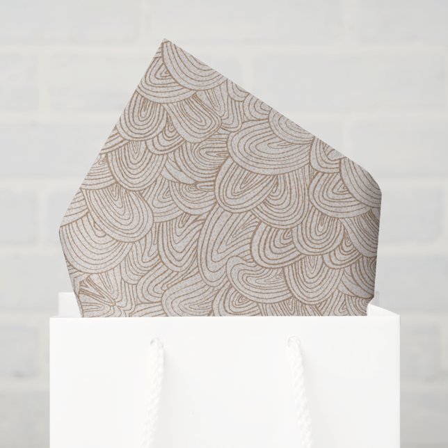 Papier Mousseline Tissage Quantique - Neutre Chaud (Sac cadeau)