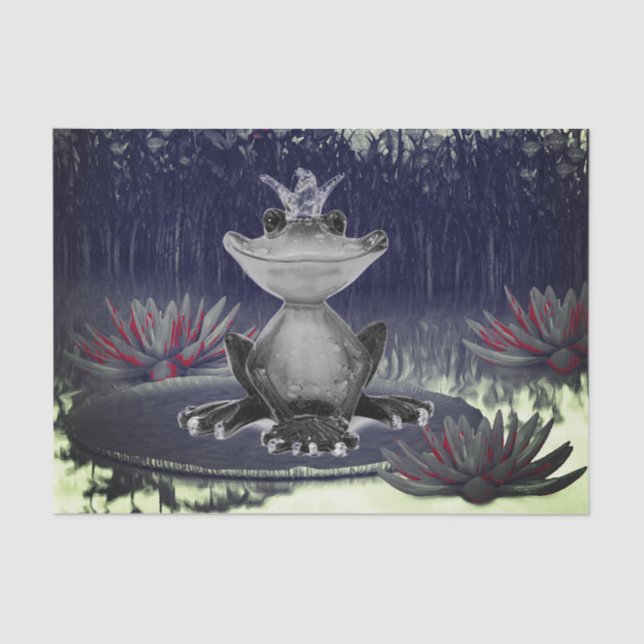 Papier Mousseline Tissu cadeau Prince Frog (Recto)