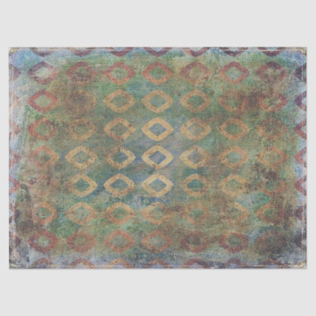 Papier Mousseline Tissu d'art Abstrait ou papier de découpage (Recto)