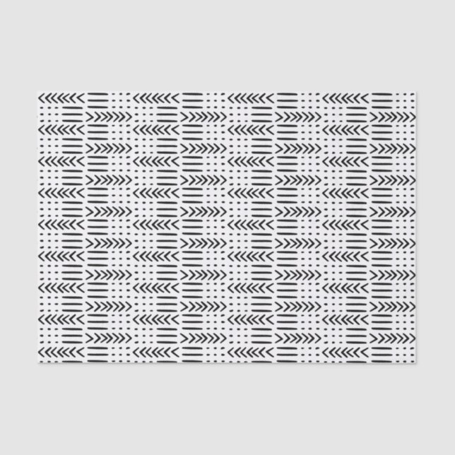 Papier Mousseline Tissu de boue de la flèche tribale (Recto)