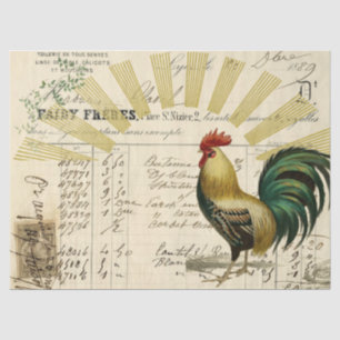 Papier Mousseline Tissu de découpage de l'éphémère de Sunrise du coq