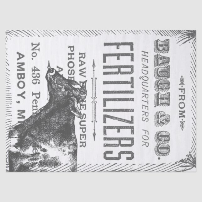 Papier Mousseline Tissu de Decoupage de vache à pays (Recto)