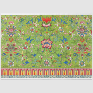 Papier Mousseline Tissu de découpage vert