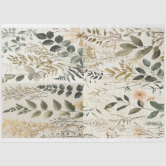 Papier Mousseline Tissu de Fern Collage par Elsie Lane