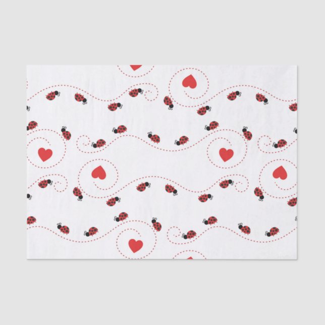 Papier Mousseline Tissu de la partie motif de Little ladybug (Recto)