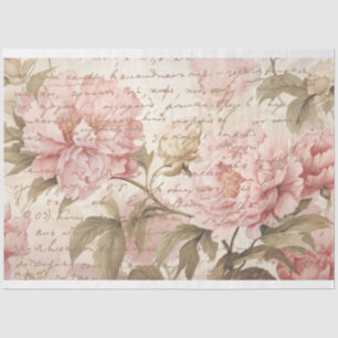 Papier Mousseline Tissu de pivoine, artisanat, papier décadrage