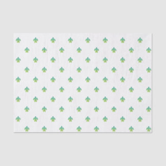 Papier Mousseline Tissu de tortue - vert