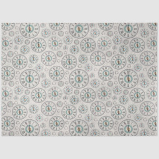 Papier Mousseline Tissu d'horloge