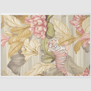 Papier Mousseline Tissu floral Safari par Elsie Lane