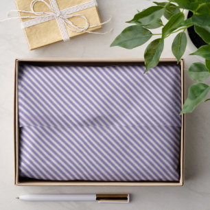 Papier Mousseline Tissu Lavande Violet Blanc à Rayures