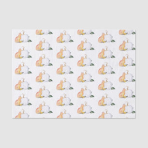 Papier Mousseline Tissu Papier Aquarelle Automne Motif bois