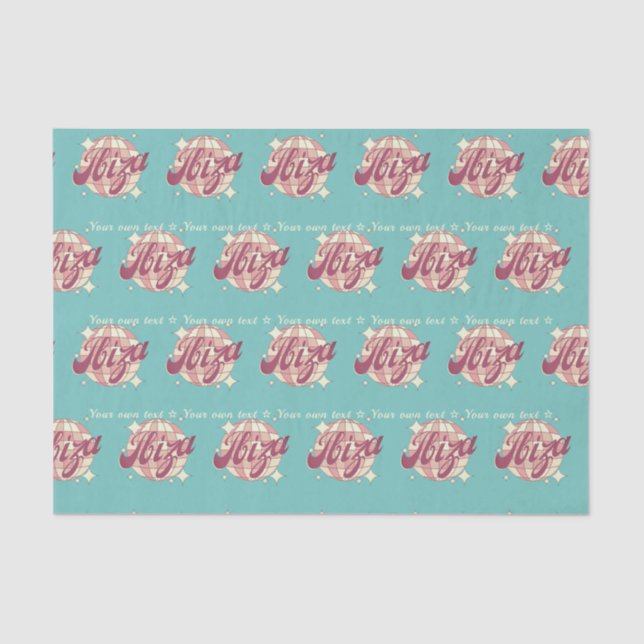 Papier Mousseline Tissu Papier cadeau emballage ibiza eivissa espagn (Recto)