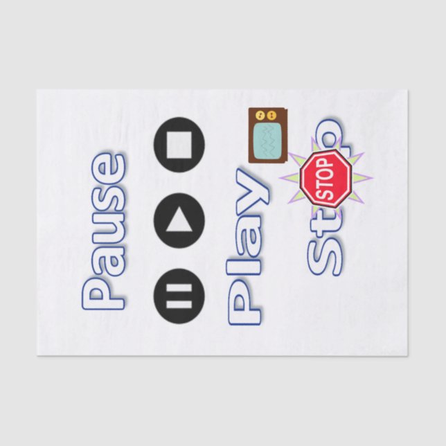 Papier Mousseline Tissu Papier Lecture Arrêt (Recto)