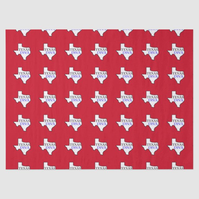 Papier Mousseline Tissu "Texas Diva" (Recto)